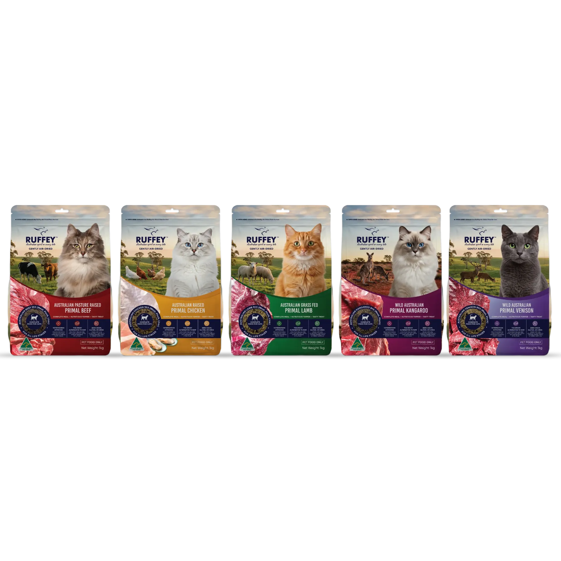 Ruffey The Tail-Wagger 1kg Cat Tasting Menu