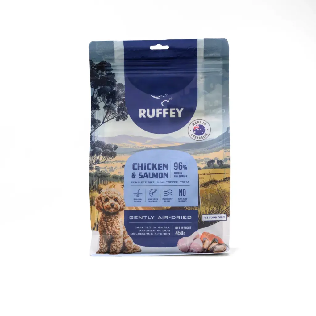 [RADC450U] Ruffey Air-Dried Dog Chicken & Salmon 450g